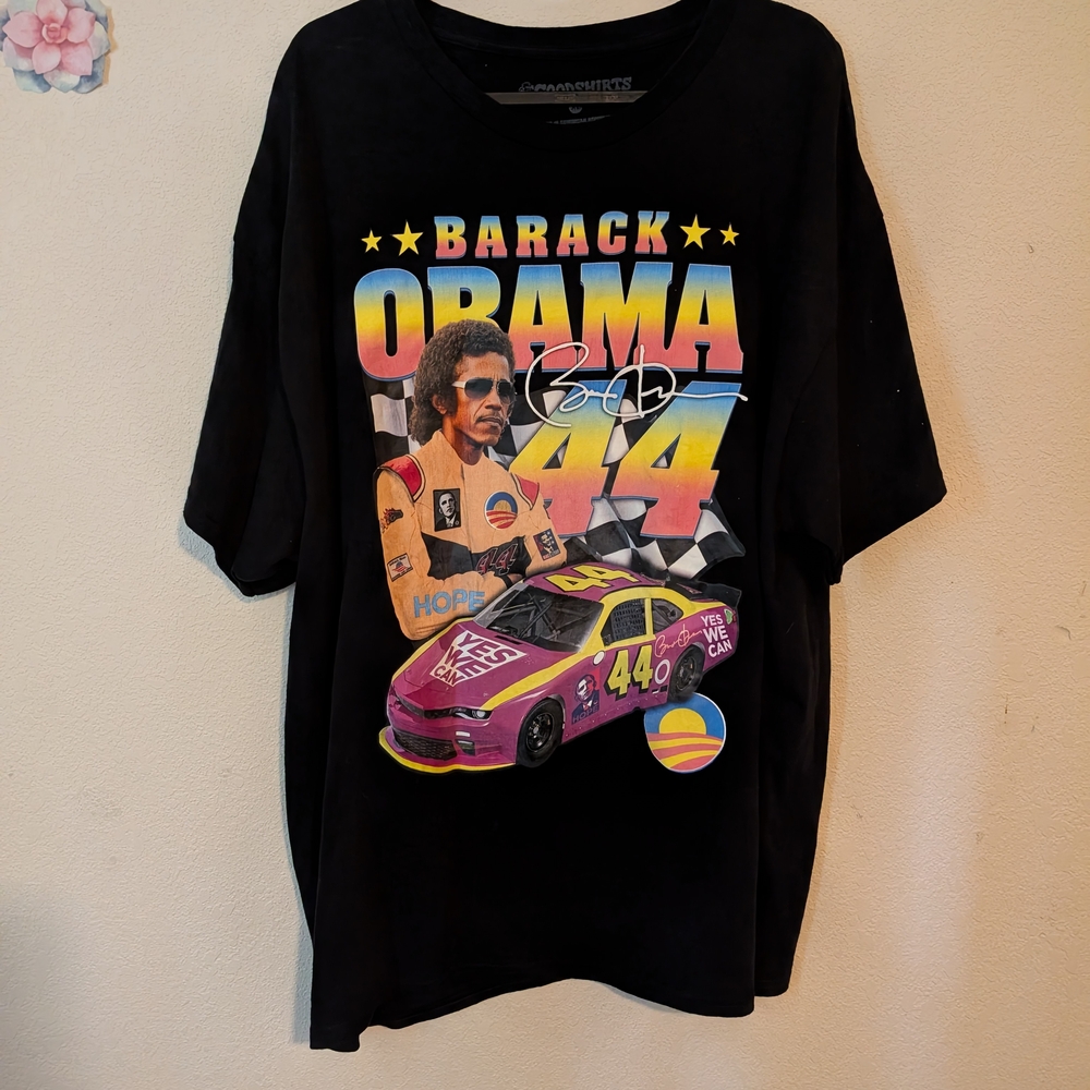 Black Graphic T-Shirt with Colorful Design